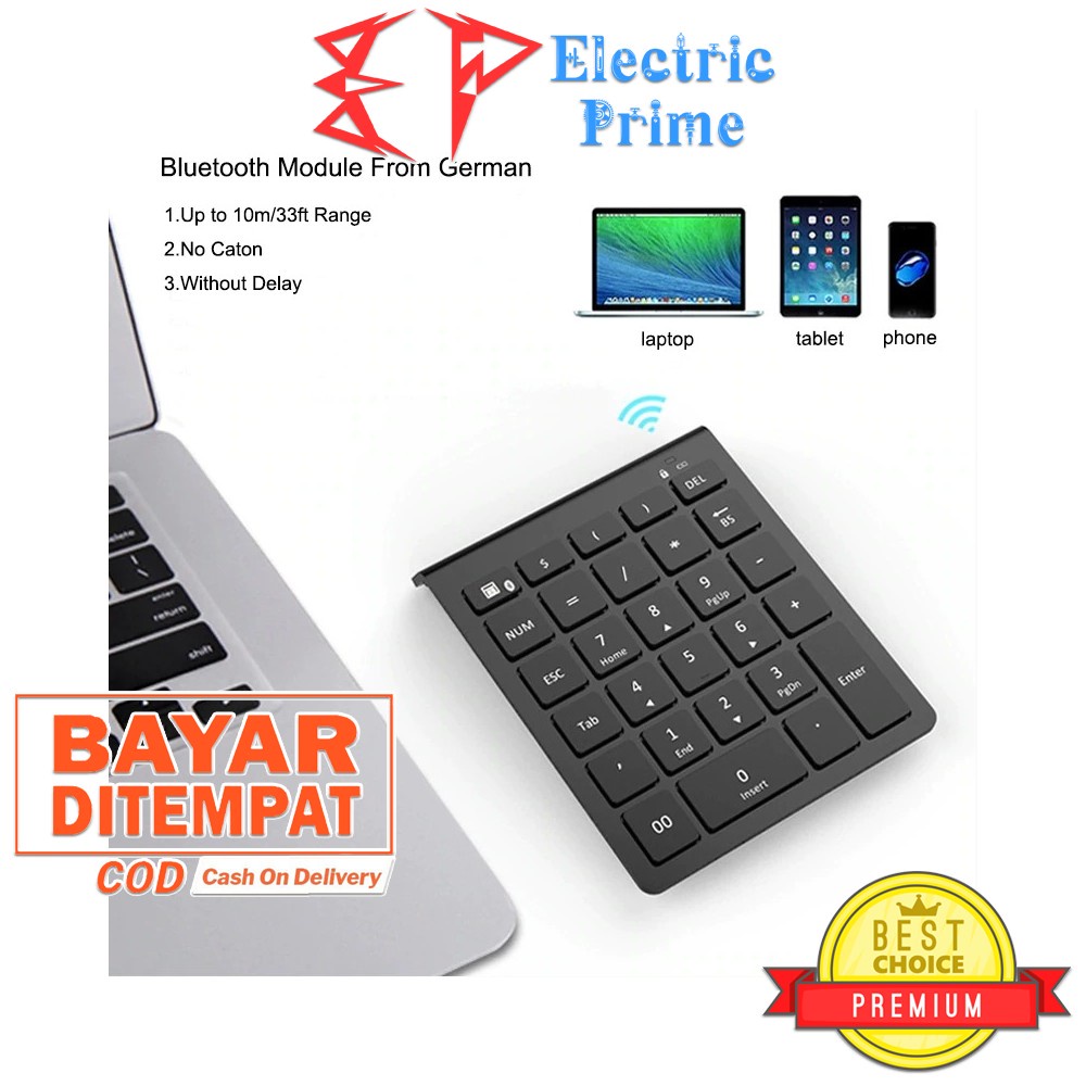 Keypad Mini Numeric Keyboard AVATTO Numpad PC Laptop Bluetooth kalkulator Tablet