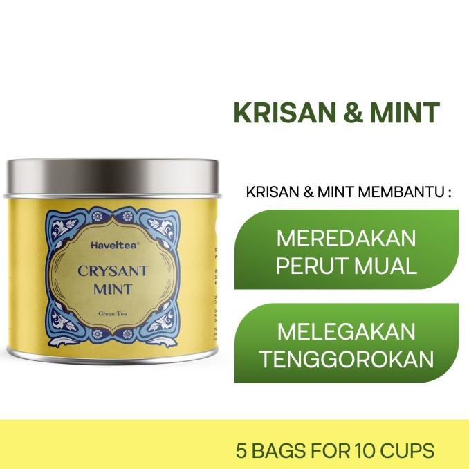 

BAYAR DITEMPAT CRYSANTMINT | Mini Tin | Haveltea | Floral Tea | Chrysanthemum & Mint/MINUMAN COLLAGEN/MINUMAN YOYIC/MINUMAN DIET/MINUMAN PEMUTIH BADAN/MINUMAN KOREA/MINUMAN KEMASAN/MINUMAN KALENG/MINUMAN KOTAK/MINUMAN SEHAT HERBAL/MINUMAN SEHAT UNTUK