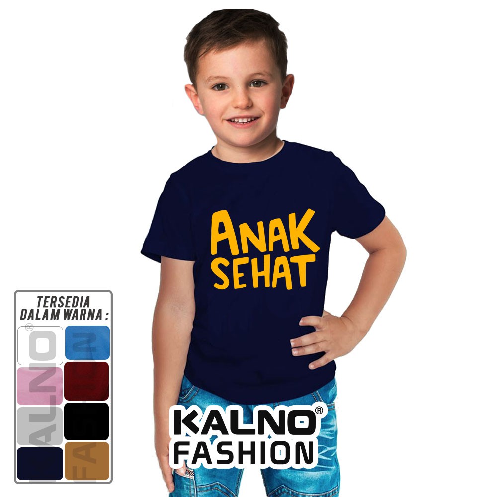 Baju Anak Print anak sehat 705 - Anak Anak Umur 1 -  7 Tahun Ukuran S M L XL Bahan Katun polyester