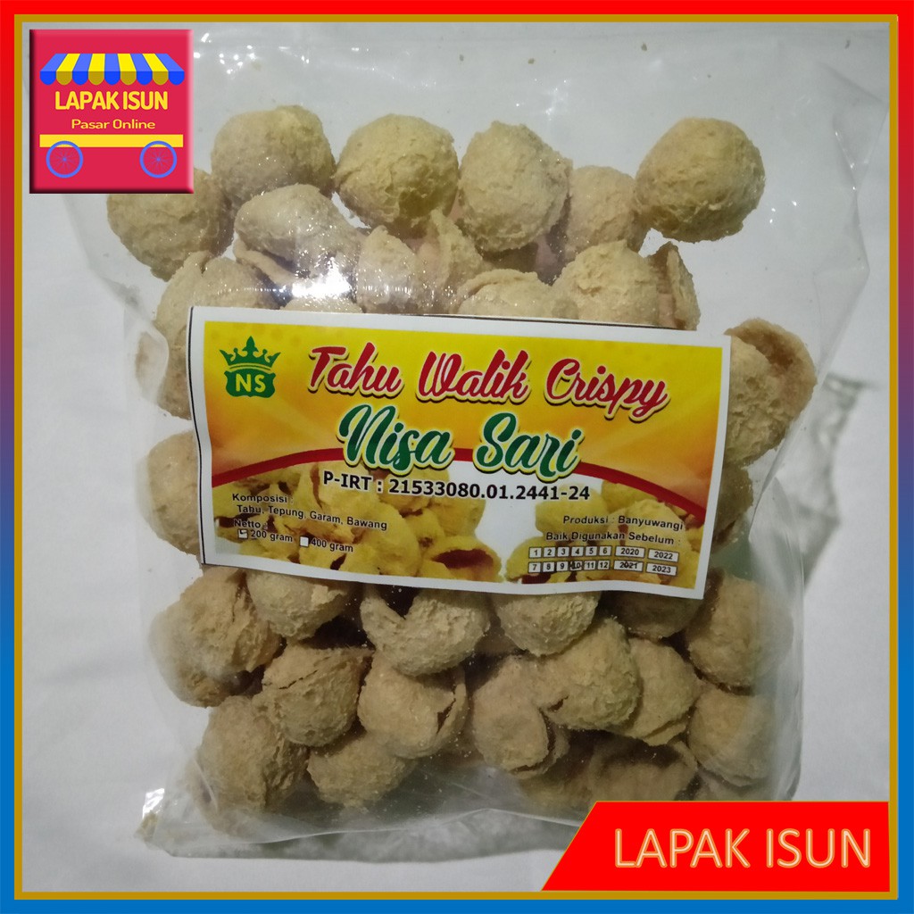 

Tahu Walik Crispy 200 Gram | Cemilan Khas Banyuwangi