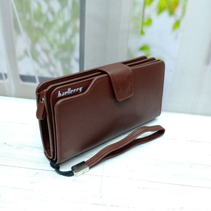 DOMPET HANDBAG WANITA BAELLERY KANCING. HANDBAG WANITA SEMI KULIT. DOMPET WANITA BAELLERY KARTU