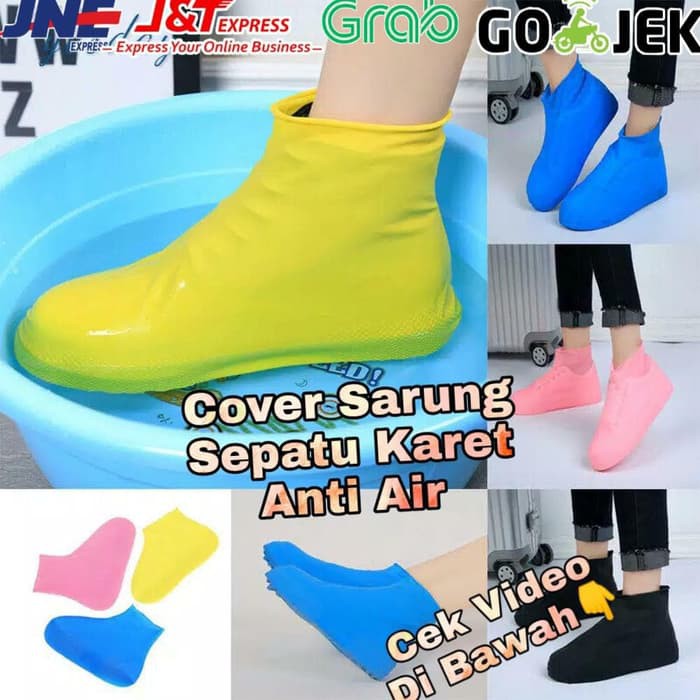 Cover Shoes Jas Pelapis Sepatu Karet Anti Air Hujan Waterproof ACC