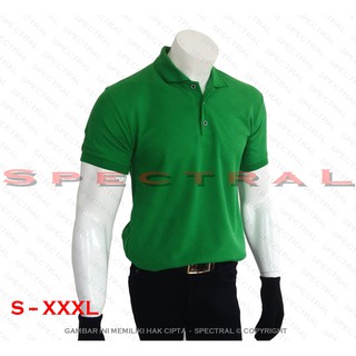 Spectral Hijau Emerald Polo  Shirt S  M L XL XXL  XXXL Kaos  