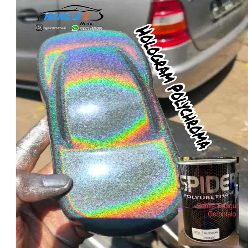 Cat Hologram Pu Spider Spc20 Polychroma Prismatic Pasti Diskon