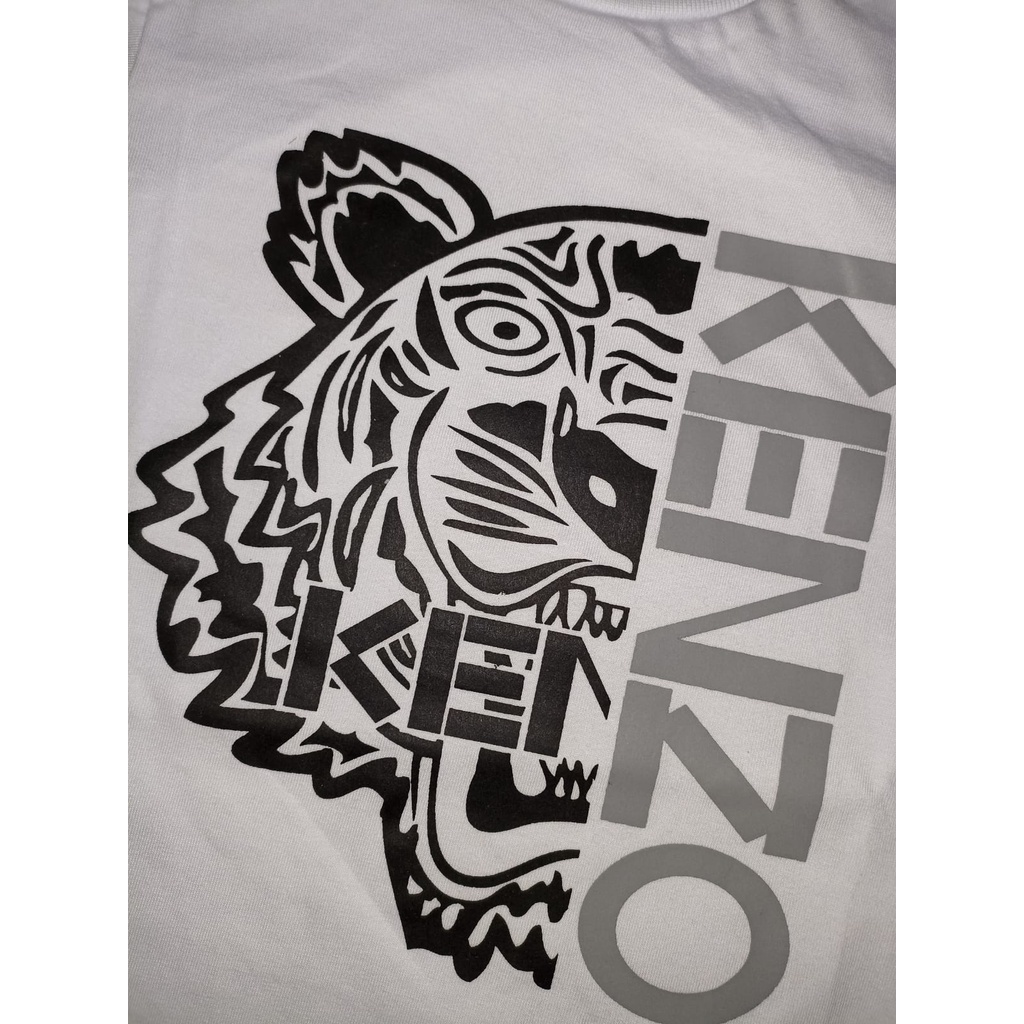 BAJU COUPLE KELUARGA MURAH KEKINIAN OBLONG PUTIH Tiger Head printed