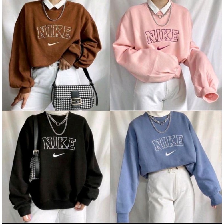 sweater nike wanita oversize