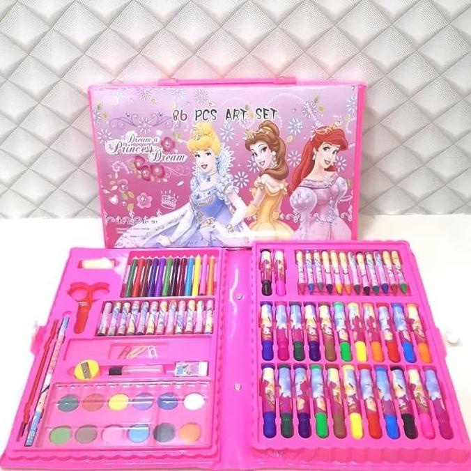 

(BISA COD) crayon set isi 86 pcs / alat mewarnai anak GRATIS ONGKIR Kode 36