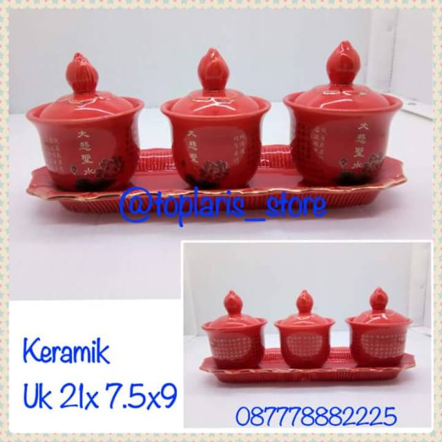 Gelas Cangkir Sembahyang Set 3 Da Bei Zhou KODE 02