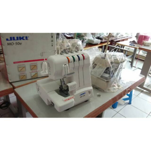 Mesin Jahit Obras JUKI MO 50e portable 3-4 benang dan Neci