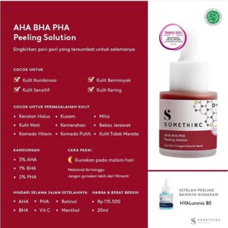 SOMETHINC AHA BHA PHA Peeling Solution / Somethinc AHA 7% BHA 1% PHA 3% weekly peeling solution
