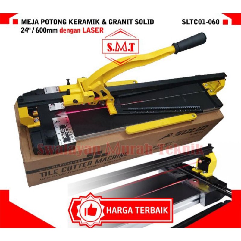 Solid alat potong keramik Granite 24" 600mm Manual Granite Tile Cutter