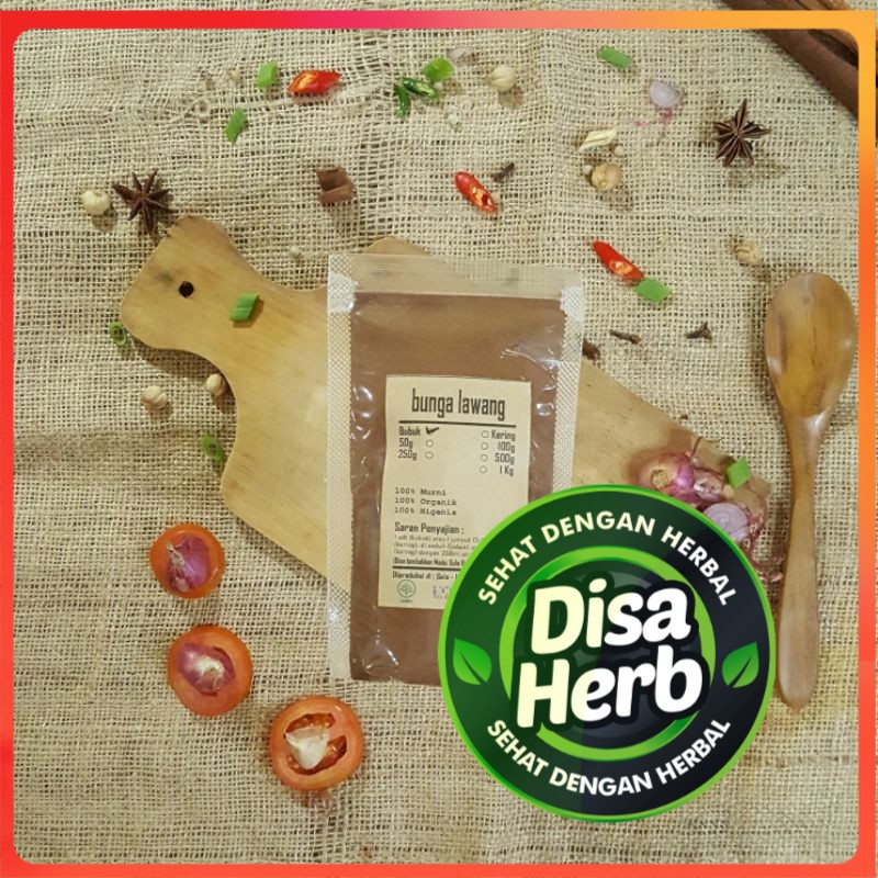 

BUBUK PEKAK KEMBANG BUNGA LAWANG 50 GRAM - Illicium Verum - MURNI - JSR - REMPAH - PREMIUM QUALITY