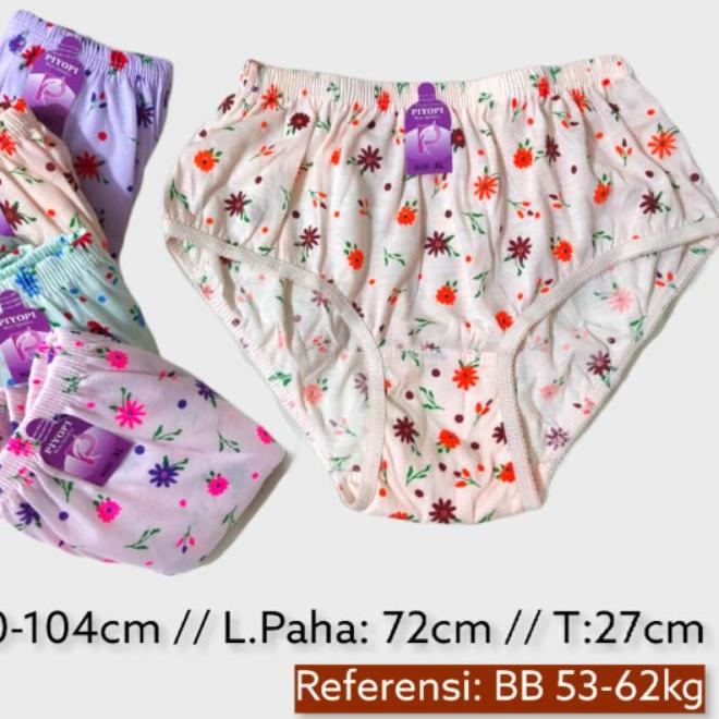 ✻ Celana Dalam Wanita/CD Wanita Motif Bunga Murah Konveksi Langsung Grosir Lusinan XXL CD ➾