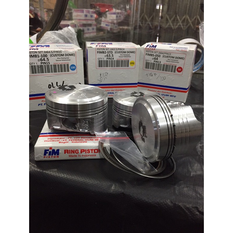 Seher piston kit fim mentah 63.5mm 64mm 64.5mm 65mm pin 13 14 15