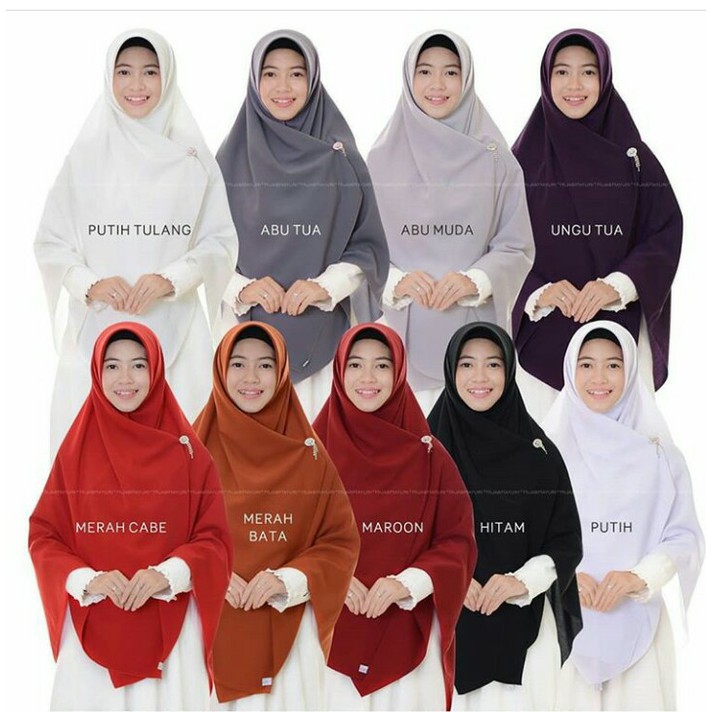 JILBAB/ PASHMINA/ KERUDUNG SEGIEMPAT WOLVIS UK 130 X 130