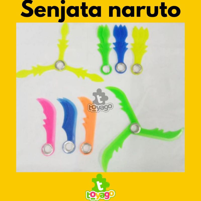 Mainan Anak Suriken Senjata Naruto Plastik Isi 20pcs Grosir