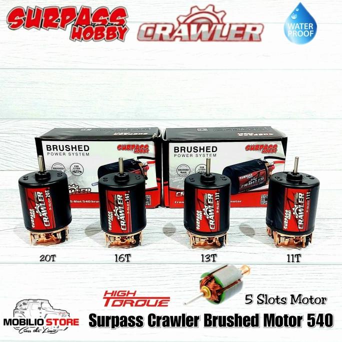 Surpass Hobby Brushed Motor 540 5 Slot RC Crawler 11T 13T 16T 20T