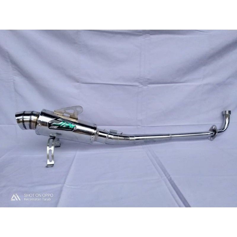 knalpot JRM bahan full staunlis suprax 125