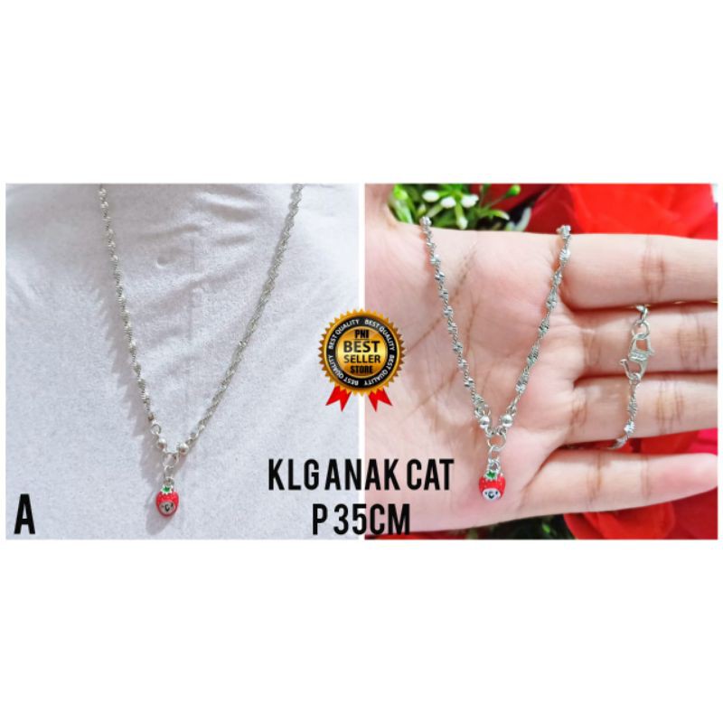 Kalung anak motif kepala hello Kitty murah