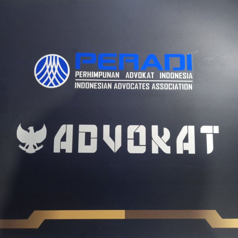 stiker Advokat mobil