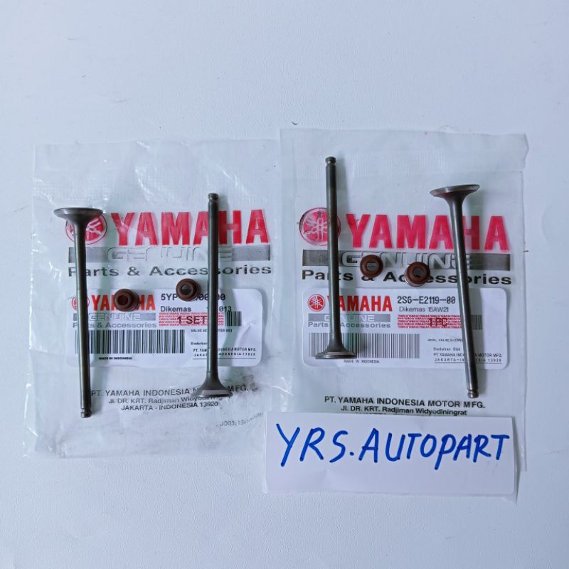 Klep set IN Ex+Sil klep Yamaha Jupiter MX Vixion old Vixion new Asli ORI