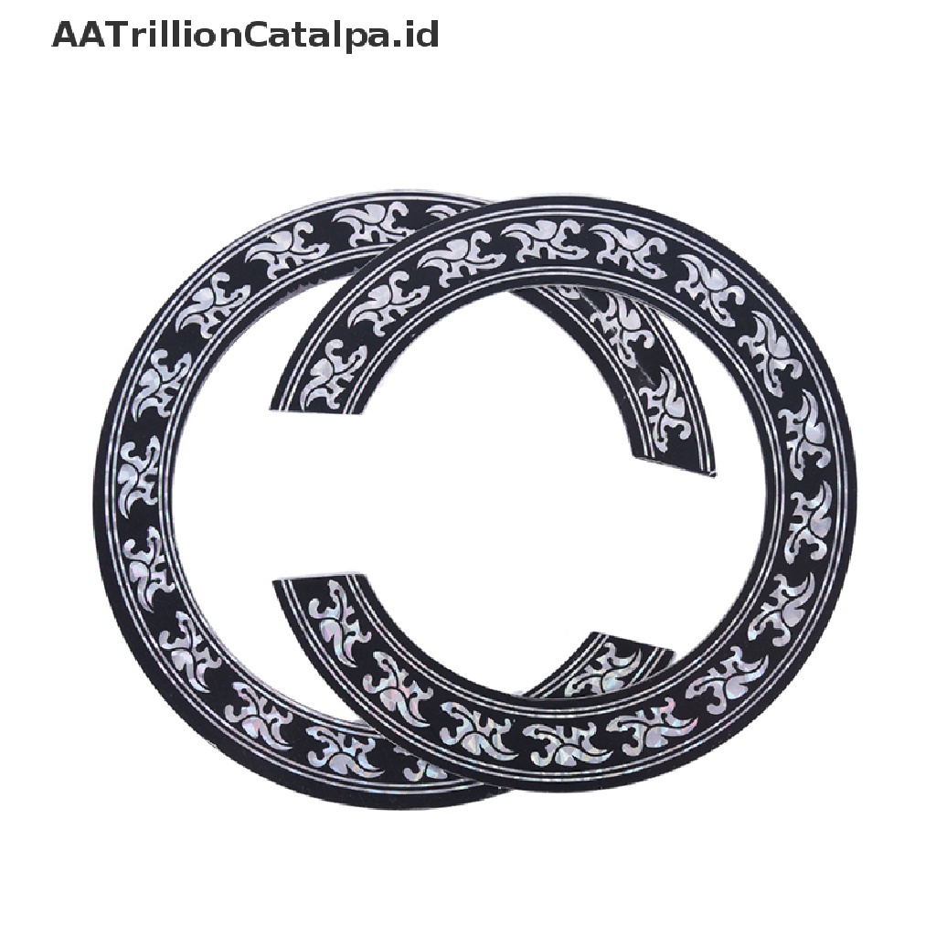 Aatrillioncatalpa 104mm 94mm inch Lubang Suara Gitar Bahan PVC Keras Rosette Inlay