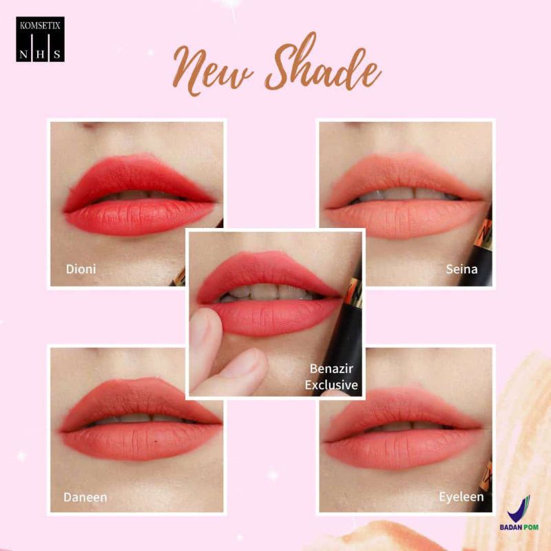 LIP CREAM MATTE NHS / LIP CREAM NHS /  KOMSETIX NHS / Strawberry Nail Henna / Lipcream Matte Komsetix