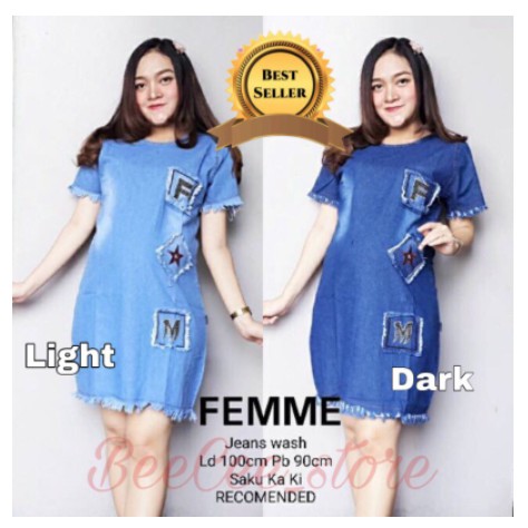 Femme Dress Jeans Wash Bordir