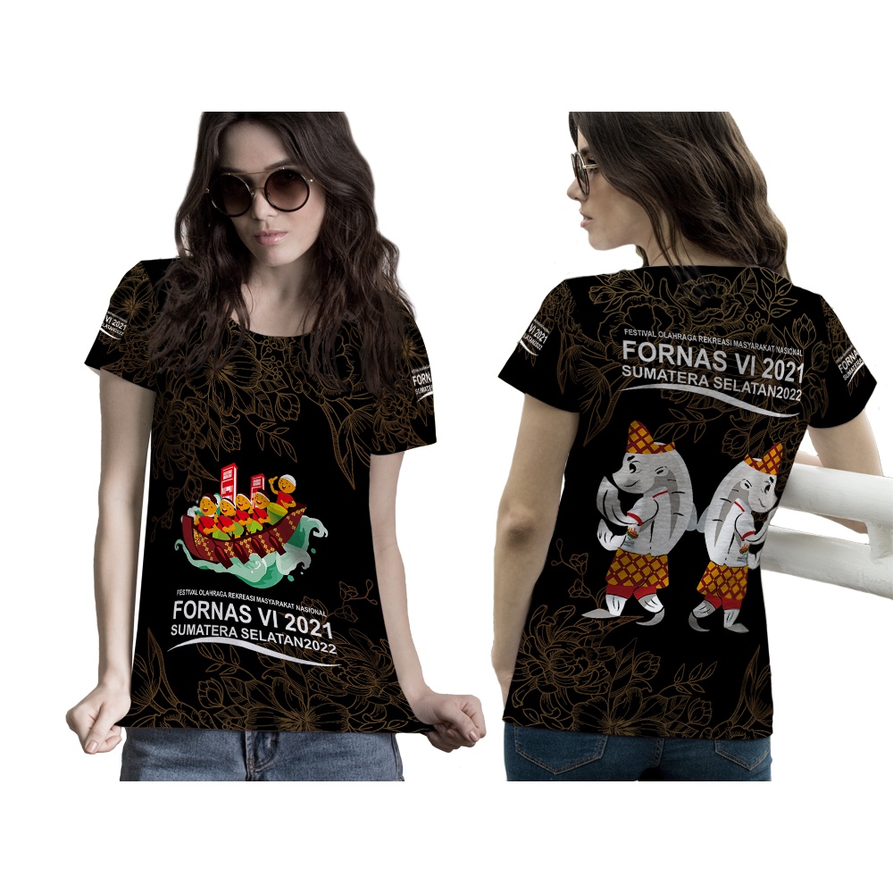 BAJU KAOS WANITA FORNAS SUMATERA SELATAN TERBARU