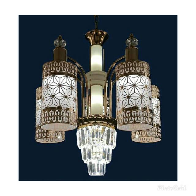 lampu gantung minimalis Gold 740 - 5 lampu