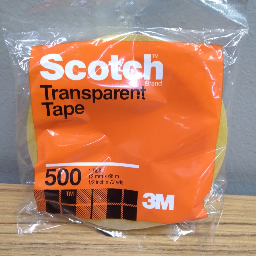 

3M scotch transparent tape 500 ukuran 12mm x 66M