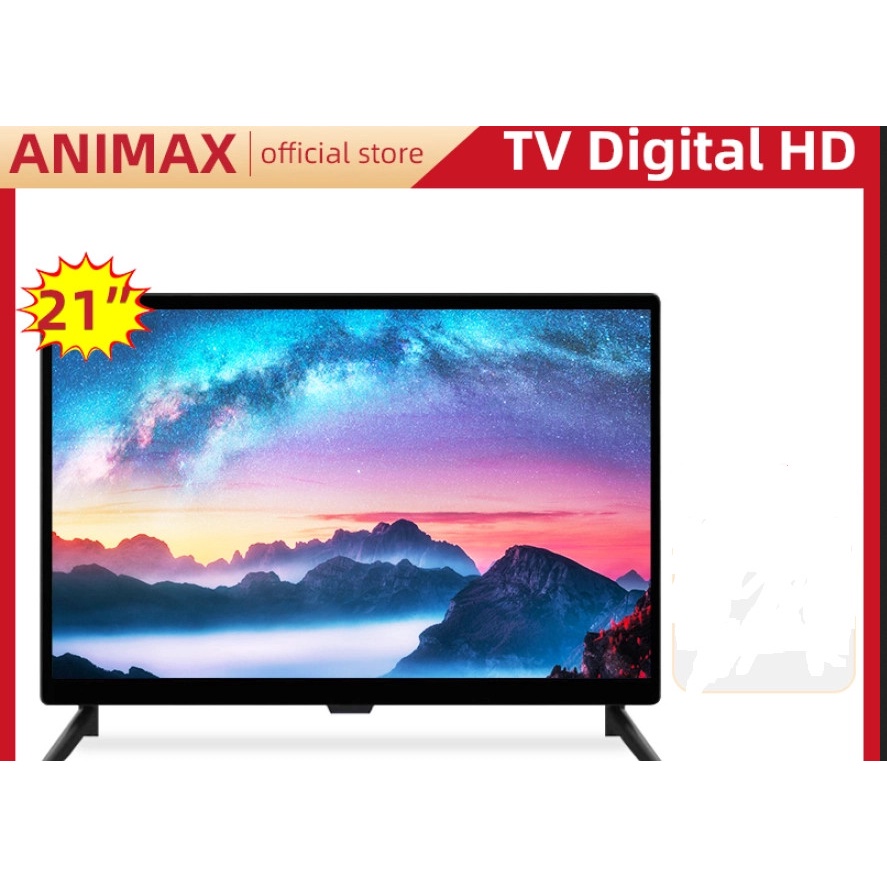 Digital TV Monitor Animax 21 inch Layar Lebar T2 Digital TV HD LED USB HDMI CCTV