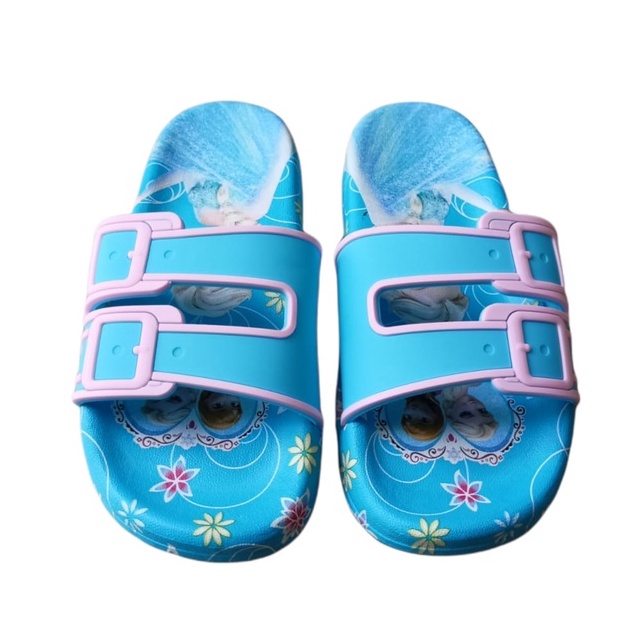 Sandal Slop Karakter 1073 Sandal Anak Perempuan Import Size 30-35 Usia 5-8 Tahun