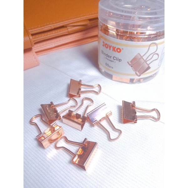 

Rose Gold Binder Clip (eceran) Murah Bagus Original