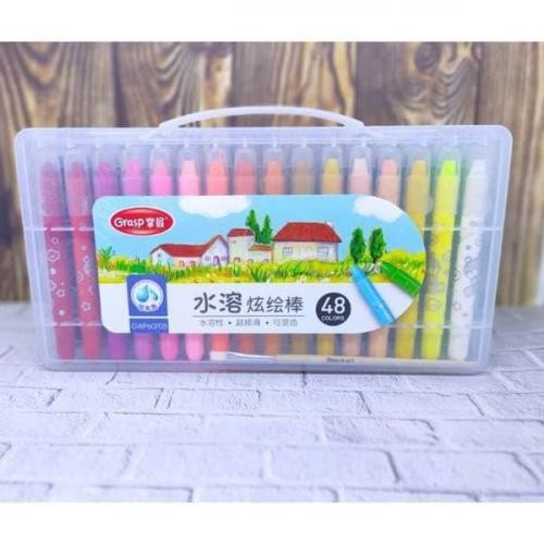 

(BISA COD) Crayon Grasp Stick Sedang Isi 48 Warna / Krayon Grasp Original