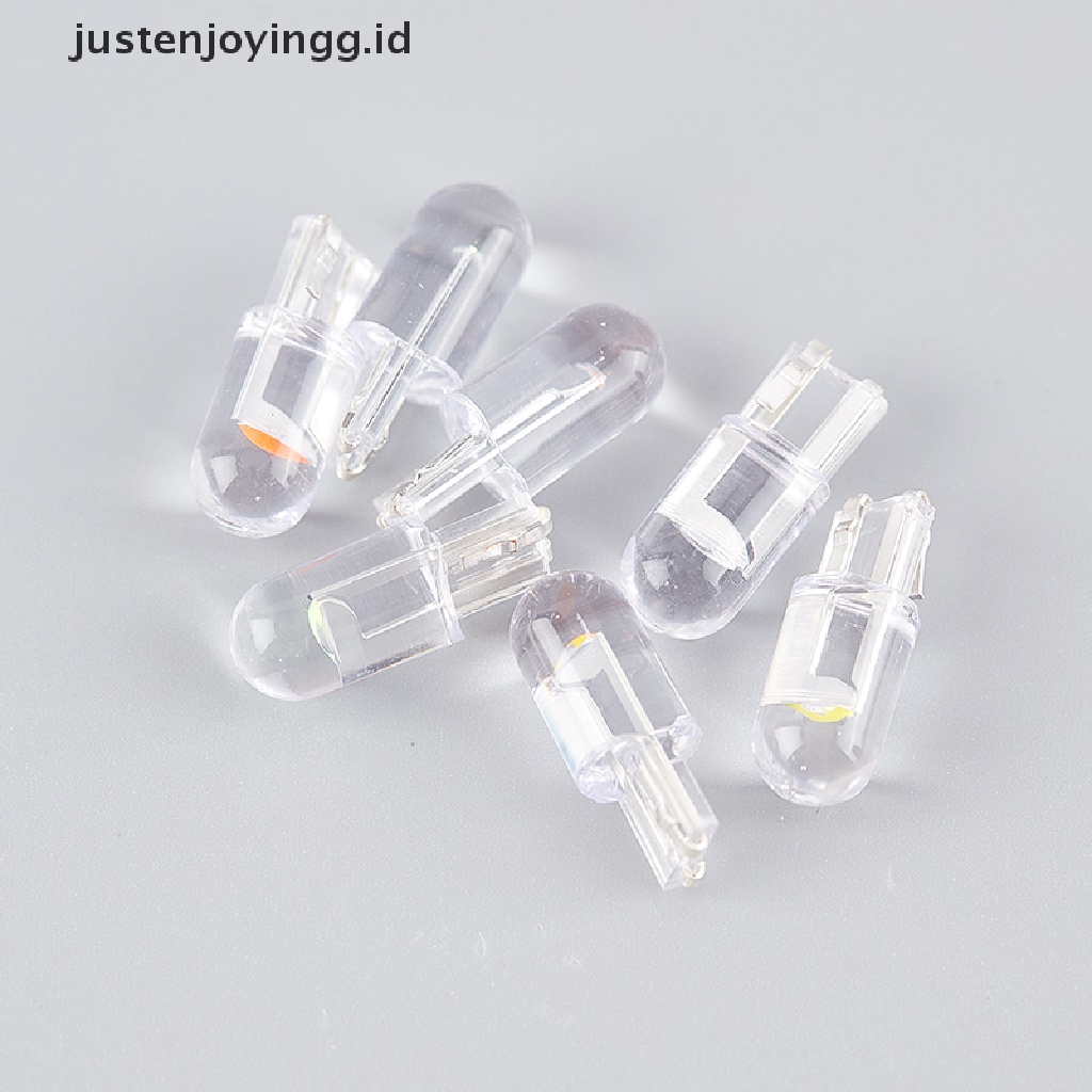 10 Pcs Lampu Bohlam Kaca W5W T10 Cob Untuk Membaca Mobil