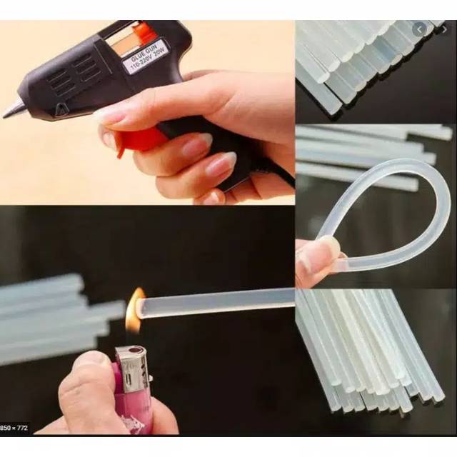 (NCS) ISI Ulang REFILL LEM TEMBAK 40W Bakar Glue Gun BESAR Lem Lilin  Diameter 1 CM GlueGun BESAR 40W