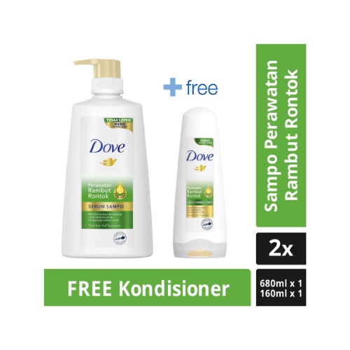 Jual Buy Dove Anti Rambut Rontok 680ml Get Dove Anti Rontok Conditioner