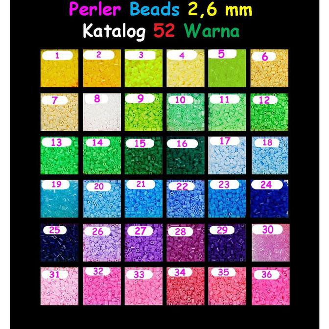 300 PCS HAMA BEADS / PERLER BEADS 2,6MM REFILL