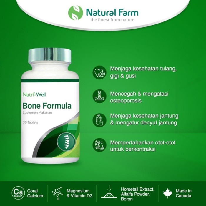 Nutriwell Bone Formula 30 Softgell BPOM