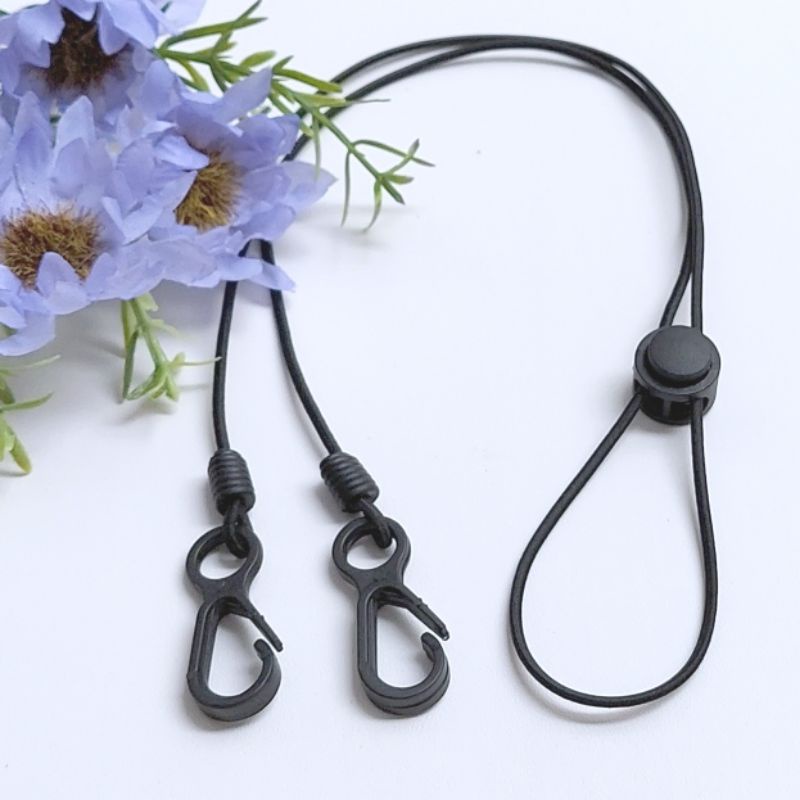 KONEKTOR MASKER HIJAB MUTIARA, PENGAIT MASKER HIJAB MUTIARA-TALI MASKER POLOS