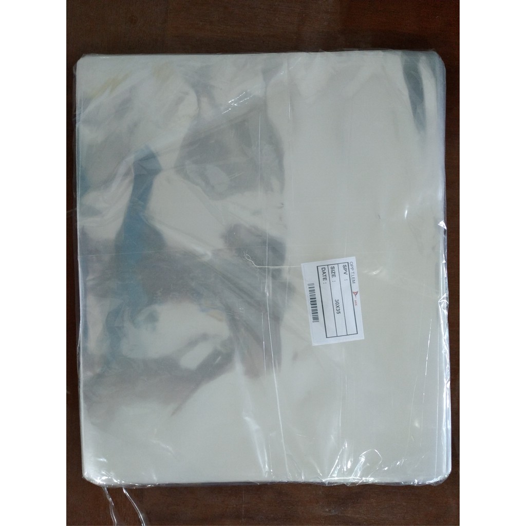 

Plastik Bening Kaca Opp Tanpa Lem 30x35 (1 Ons)