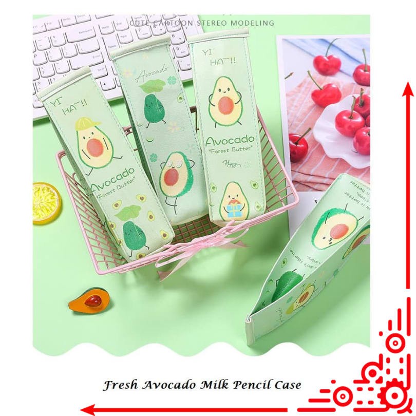 

mj / TP0069 Tempat Pensil Fresh Milk Avocado / Tempat Kosmetik