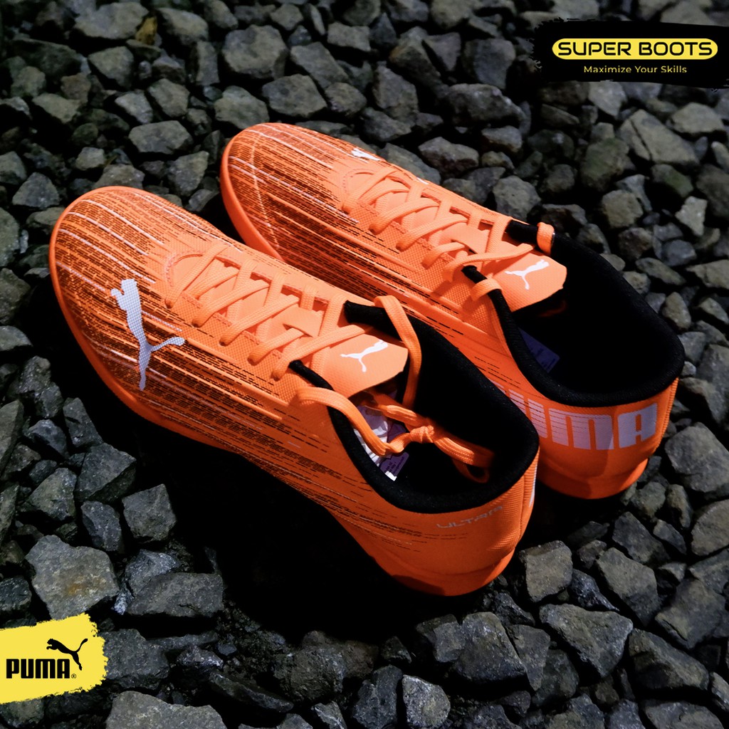Sepatu Futsal Puma Ultra 4.1 IT - Shocking Orange Original 10609601 08