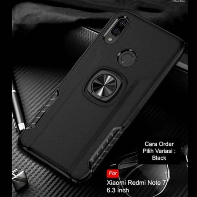 Hard case xiaomi redmi not 7 pro casing thunder hitam