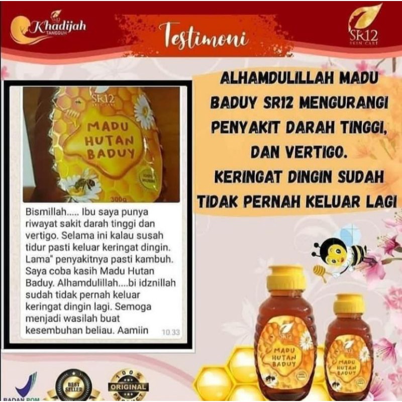 

SR12 100% madu baduy asli