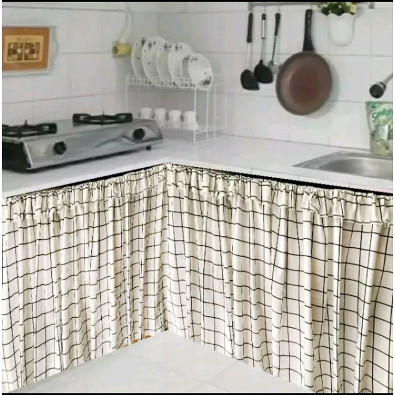 Gorden Kolong Dapur - Kotak Putih