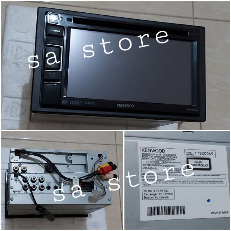 head unit tape original Honda Mobilio Brio KENWOOD DDX3035IH4