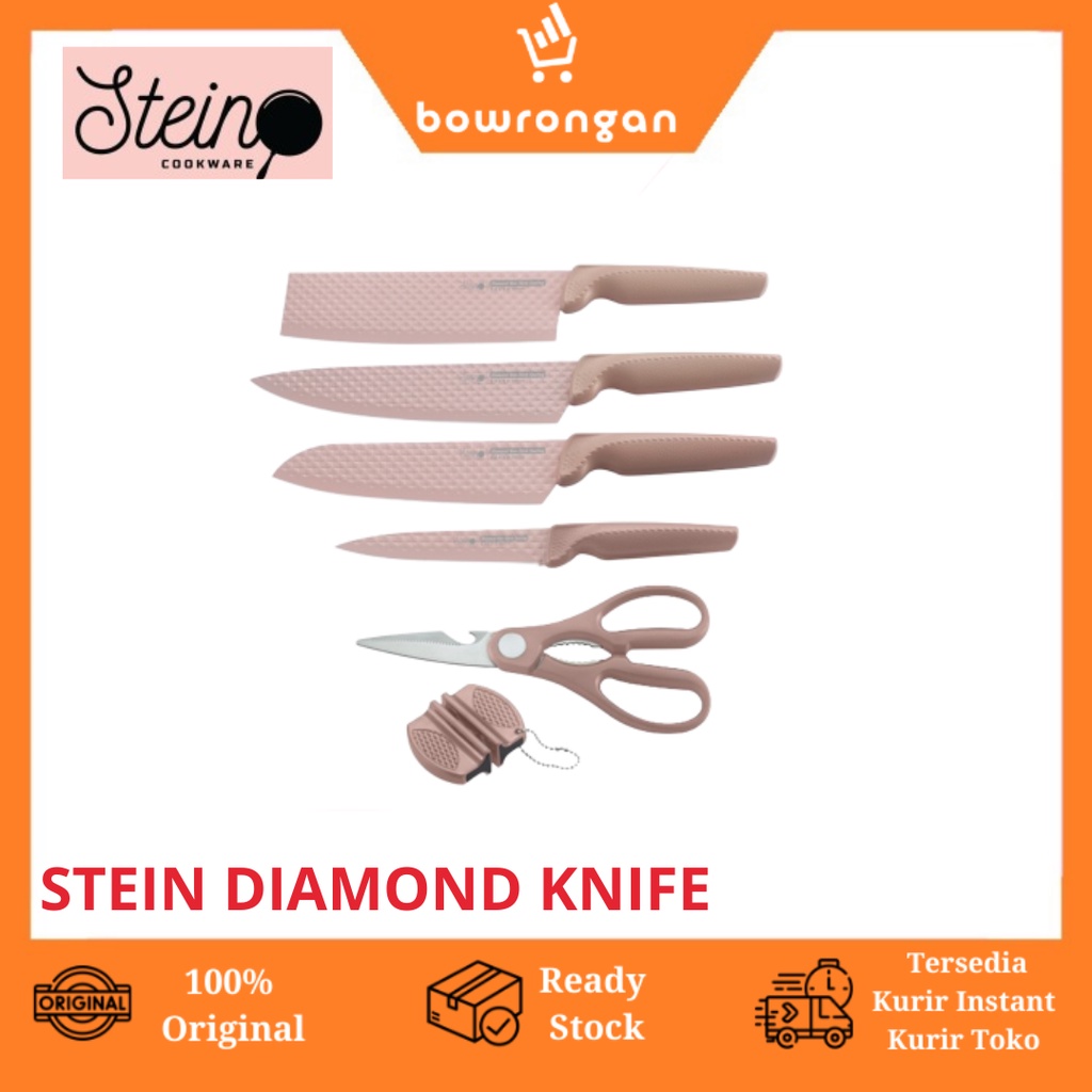 Steincookware Pisau Diamond Knives Set 6 in 1 Pisau Dapur Set