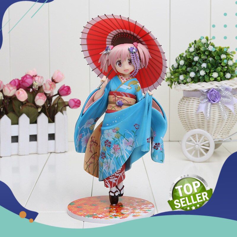 Anime Figure Import Berkualitas 22 Cm Kartun Good Smile Puella Magi Madoka Magica Kaname Maiko Ver 1